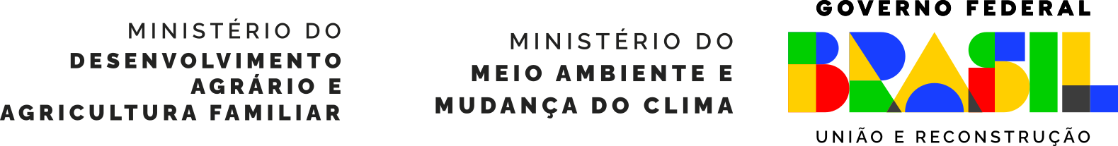 Ministério do Desenvolvimento Agrário e Agricultura Familiar / Ministério do Meio Ambiente e Mudança do Clima / Governo Federal